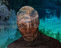 Collaged Self-Portrait: Earth Man