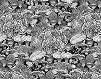 Cool fungi/mushroom illustration pattern