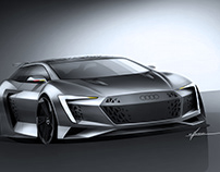 Electric Audi Shooting Brake Concept rendering