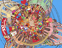 Itaipava Carnival 360° Illustration