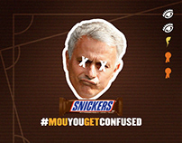 #MouYouGetConfused/ Snickers