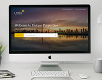 Website UI for Unique Properties Dubai