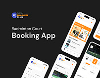 Badminton Club Booking App - UI Design