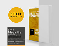 paper book mock up free Photoshop template