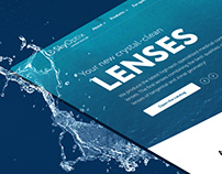 Lenses manufacturer website redesign