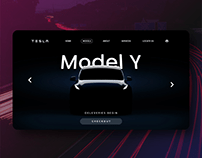 Tesla online booking UI concept