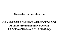 GavinWilliamsDesign Font