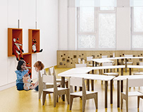 Kindergarten interior areas