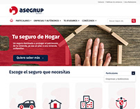 Insurance company UX/UI Website Design