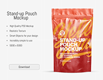 Stand-Up Pouches Mockups PSD