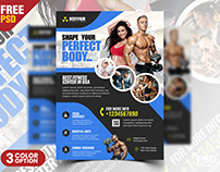 Health and Fitness Gym Premium Flyer Design PSD