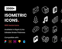 2000+ Isometric Icons Set