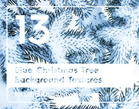 13 Blue Christmas Tree Background Textures