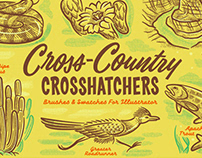 Cross-Country Crosshatchers for Adobe Illustrator
