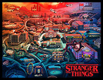 Stranger Things - Hawkins Map