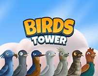 Birds Tower - Game Art