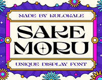 Sake Moru Unique Display Font