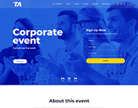 Corporate Event - Website UI