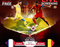 FIFA World Cup, Semi-Final Posts Design For My Client.