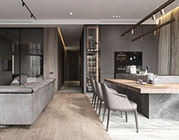 Design project of an apartment in Moscow
