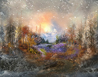Skyrim seasons - collage