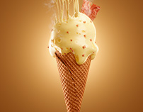 Personal Project - Full CGI / Bacon Cheese Ice Cream