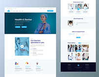 Health and medical landing page
