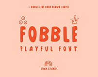 Fobble Display Typeface | A playful & funky font