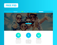 Gradicyan - Landing Page - FREE PSD