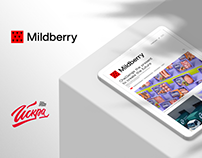 Mildberry, website of an international branding agency