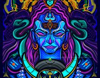Lord Shiva poster illustration poster