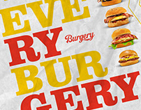 Burgery - Graphic concept for handcraft burgers