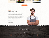 Free PSD Website Template for Restaurants