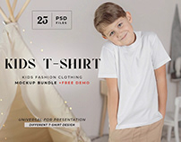 Kids T-shirt Mockup Bundle