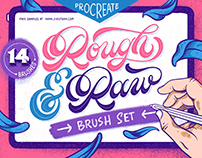 Rough & Raw - Procreate Brush Set + FREE Samples