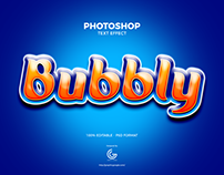 Free Bubbly Photoshop Text Effect