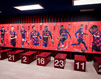 FC BARCELONA STADIUM Locker room