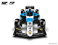 MP Motorsport 2021 F2 Livery 3D renders and design