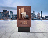 Outdoor City Advertisement Poster Mockup Free