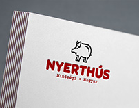 Butcher's shop logo concept 'Nyerthús'