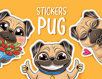 Sticker pack PUG