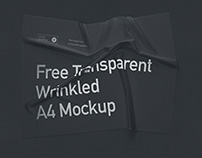 Free A4 Wrinkled Mockups