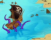 Pirate Game Illustration