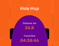 Ride Map. Mobile app for longboard riders.