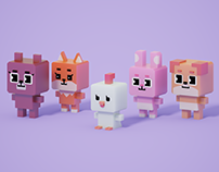 Day6's Denimalz Characters with Voxels