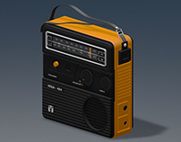 3D Model | Vintage Vega 404 Radio