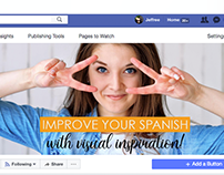 Facebook banner for Spanish Visuals