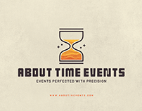 ABOUT TIME EVENTS - LOGO & MOCKUP