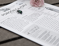 Wedding invitation and newspaper