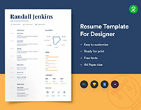 Resume Template For Designer